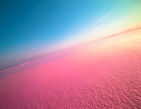 sunrise in the desert