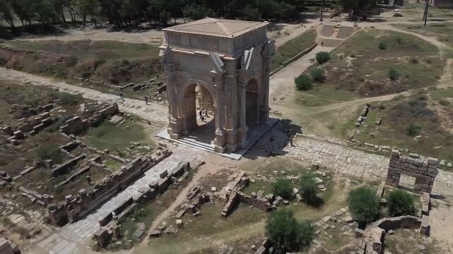 Leptis Magna video in Libya 