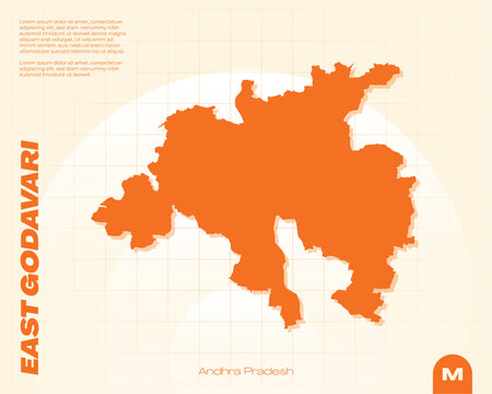 Premium, fully editable vector map of East Godavari district, Andhra Pradesh.
A versatile illustration with scalable layers, perfect for professional geographic design and customisation.