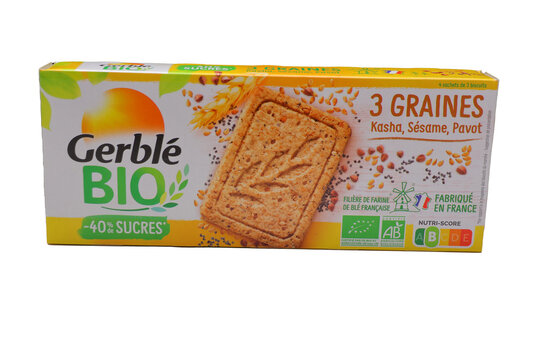 Paquet de biscuits bio aux 3 graines de Gerbl&eacute;