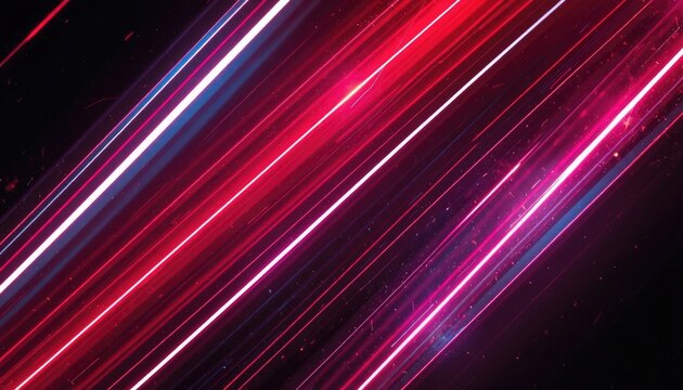 Dynamic red and blue light streaks for futuristic event invitations or digital presentations
