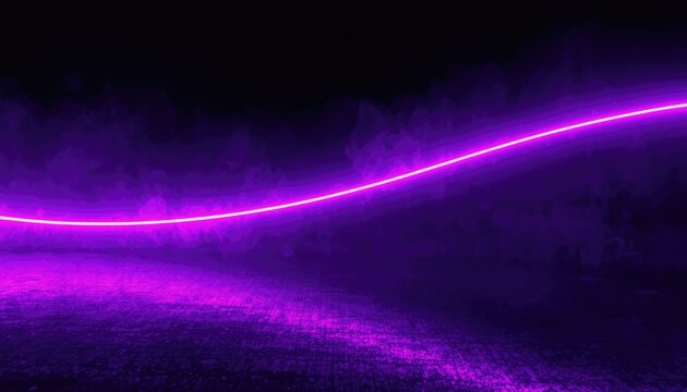 A vibrant neon glow illuminates a smoky stage, perfect for parties, concerts, or futuristic event promotions.