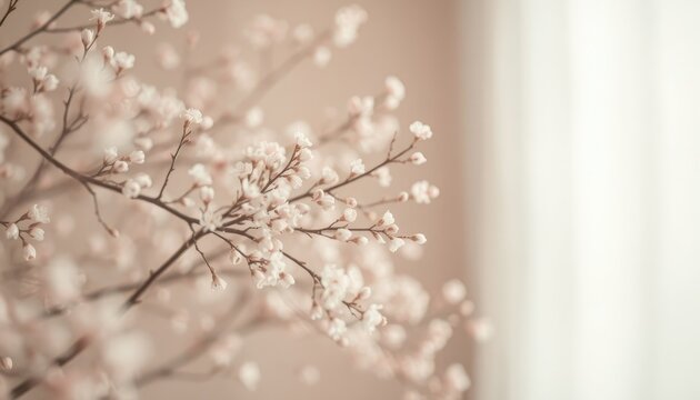Delicate spring blossom branches, perfect for invitations, cards, and serene backgrounds