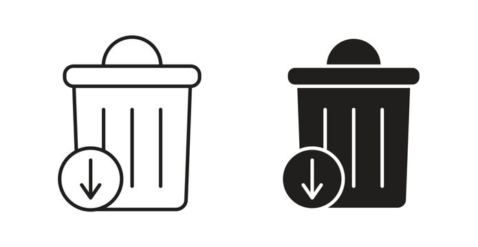 Waste reduction icon. web vector design