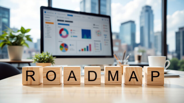 Strategic roadmap planning for product development and business growth with milestone scheduling, execution priorities, goal alignment and long term implementation for company expansion
