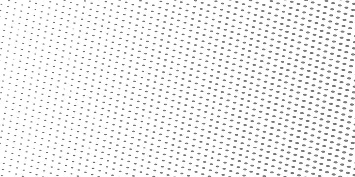 Halftone black polka dots pattern on white background, minimalist abstract wall, arranged in diagonal lines, Black and white doted texture background. modern