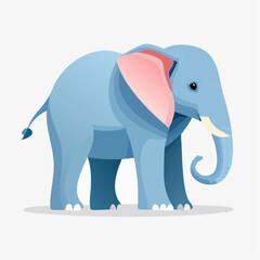 Obraz premium Elefant modern flach
