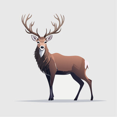 Fototapeta premium Hirsch Silhouette elegant