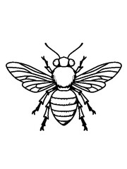Obraz premium Edgy ink stipple honey bee silhouette graphic design