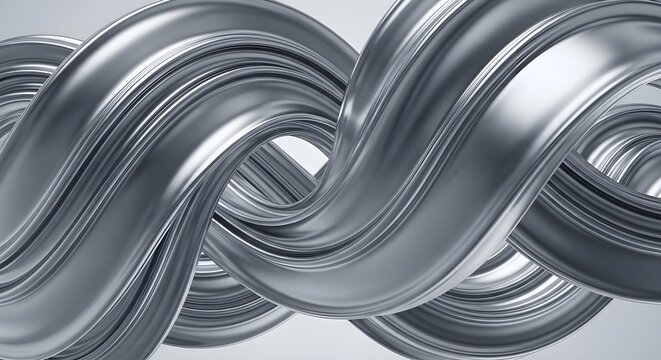 Ilustraci&oacute;n de render 3d de textura de fondo de efecto de agua de espejo de cromo brillante fluido de metal plateado brillante.
 IA generativa.