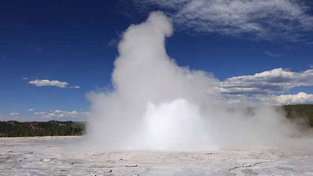 Fountain Geyser in Yellowstone National Park, USA