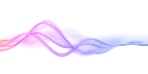 Naklejka na ściany i meble Abstract background design, composition with glass wavy lines, 3d render