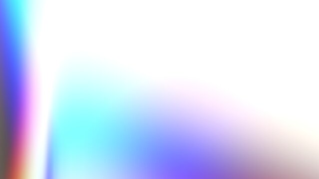 Abstract iridescent background design, colorful reflections on glass, 3d render