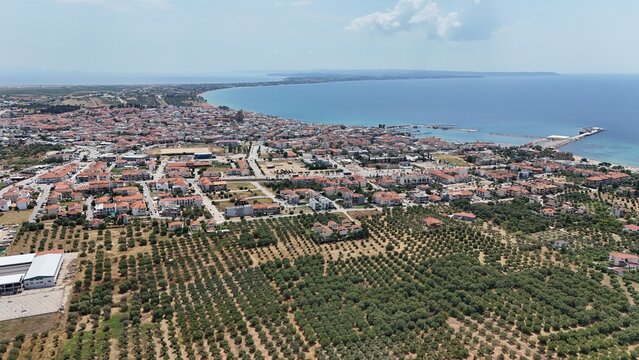 Nea Moudania von oben