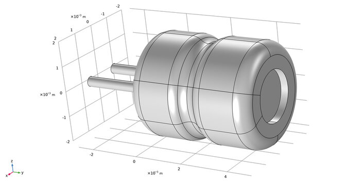 Computer 3d modeling of electronic component -
capacitor. Engineering technical analysis,
investigation of pcb radio part
using technic cad computer aided design system.
Study of analog radionics.