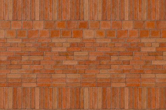 3d red decorative brick wall texture. rustic concept. abstract background masonry, facade, pattern for website background. advertising for construction materials. 3d render.