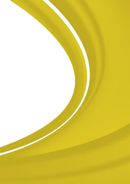 minimalist background design with curved yellow and orange graphics