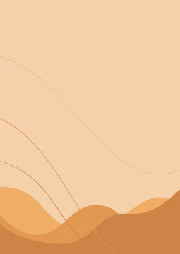 simple background design with orange curved lines