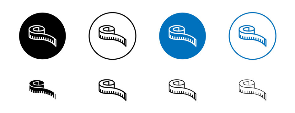 Measuring tape icons set. vector illustration