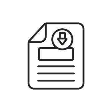 pdf icons outline and Flat Style,transparent background