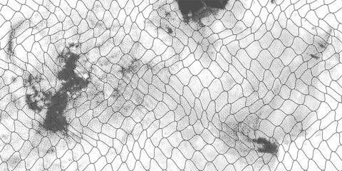 Curved net pattern. Seamless design for sportswear or equipment like soccer goals, volleyball nets, basketball hoops, hockey nets, and athletic gear. white background © Salam