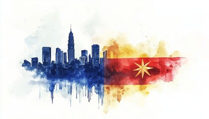 Obraz premium This artwork embodies national pride and cultural heritage.