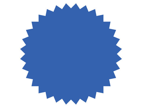 Sale badge speech bubble label frame simple pop design icon　blue