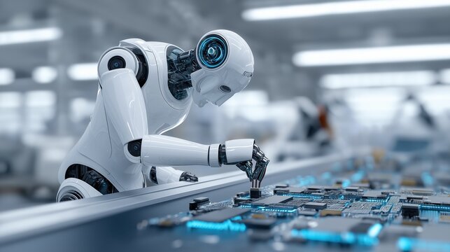 Robot workforce and AI in business driving digital transformation