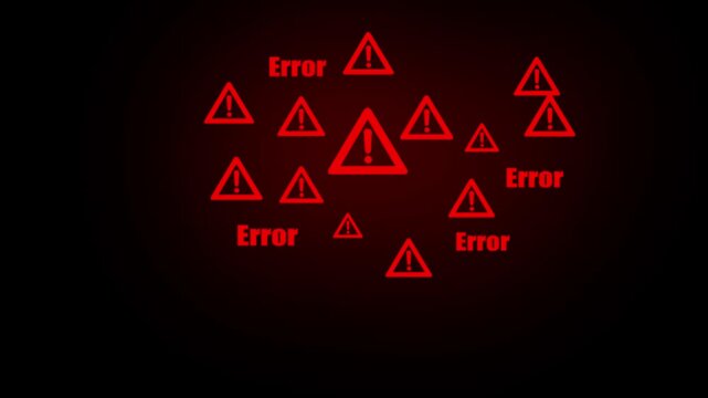 Warning Caution 404 Page Not Found Error System Warning on Problem Computer Network or Firewall Protection for Cyber Threat Attack Security Risk Alert Hacker or Cybercrime Safety or Virus Prevent