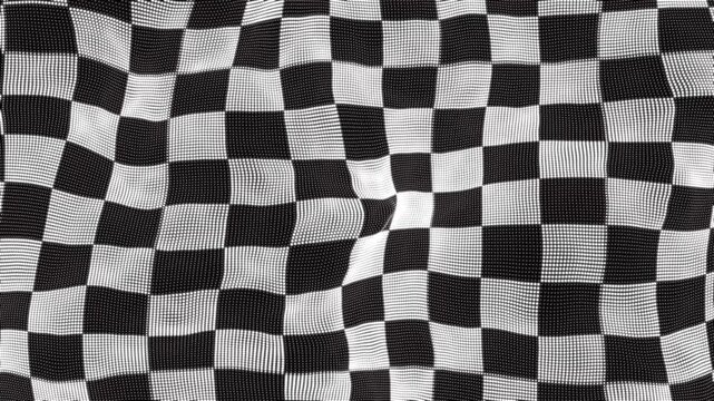 Game Checkpoint Flag Hoisting Upward with Smooth Cloth Physics. Low Poly Animated Flag Rising on Pole for Gaming UI and Environments. Victory Flag Raising Sequence with Seamless Motion and Fabric.
