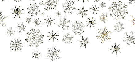 Stylish winter backdrop featuring snowflake illustrations perfect for holiday greetings and seasona © vegefox.com