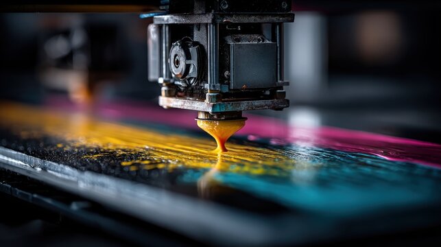 Advanced 3D Printing Technology Creating Vibrant Multi-Color Designs with Precision Engineering
