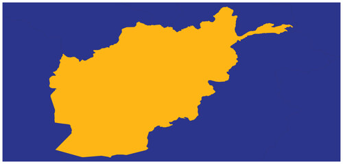 Obraz premium Map of Afghanistan