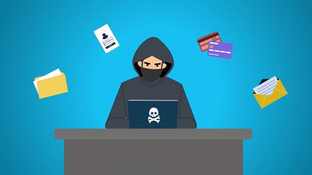 Animation of the Concept of Cybercrime And Data Theft