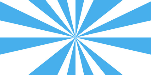 Gradient white and blue vintage illustration vector sunshine texture.  Sunburst beam light vintage shine and graphic summer explosion pattern. Sunburst background vector illustration pattern beam rays © NoOne