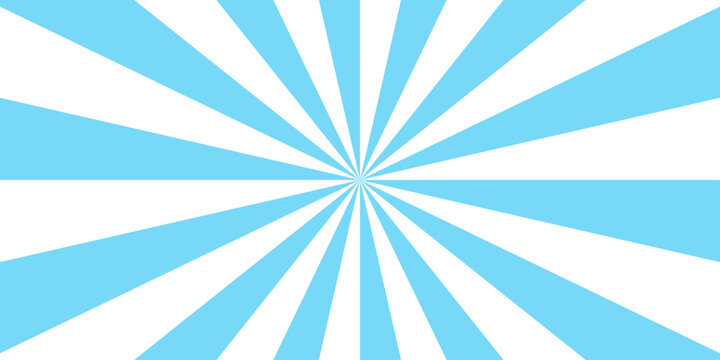 Gradient white and blue vintage illustration vector sunshine texture. 
Sunburst beam light vintage shine and graphic summer explosion pattern. Sunburst background vector illustration pattern beam rays