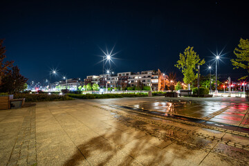 Zdjęcie nocne Warszawy, Warsaw by night, Wilanów © olo