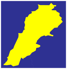 Obraz premium Lebanon Political Map – Middle East Country Boundaries, Cities and Geographic Location Infographic