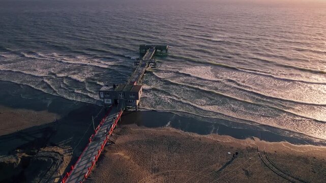 Sunrise on the beach of San Clemente del Tuy&uacute;, Buenos Aires, Argentina