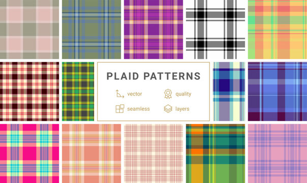 Festive tartan pattern collection for Thanksgiving branding. The pack unifies packaging, marketing, and visuals. Vector consistency ensures harmony.