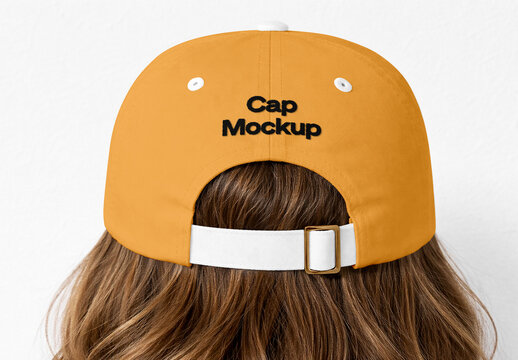 Back View Cap Mockup