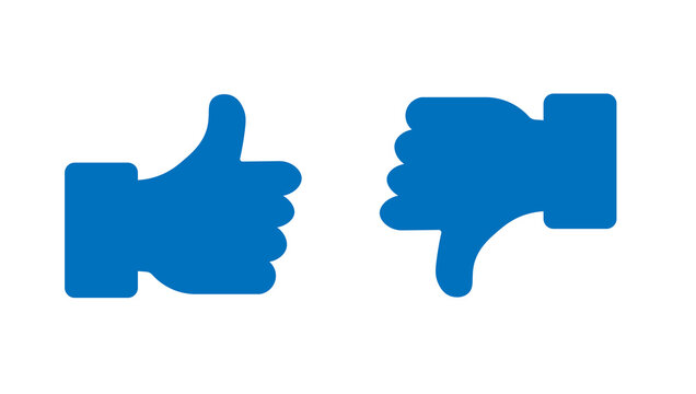 blue like and dislike button png file type