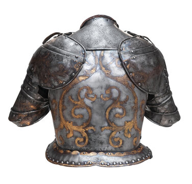 Isolated Rear Torso Section Of A Suit Of Armour