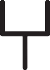 Fototapeta premium Vector American football goalpost icon