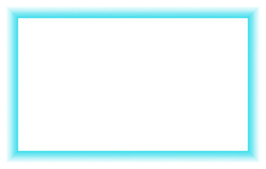 Obraz premium Blue Gradient Glowing Rectangle Frame Border Isolated on Transparent Background PNG