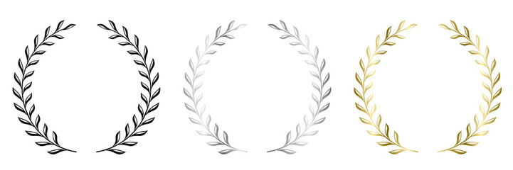 Obraz premium floral laurel wreath for awesome design