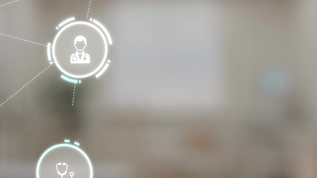 Healthcare icons show medical service, healthcare support, and patient treatment. Healthcare ensures medical service quality, health care access, and reliable medical care. Gist