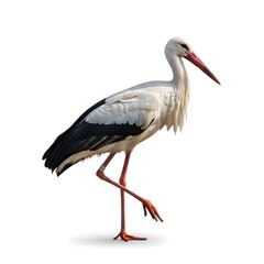 Fototapeta premium White stork in profile view