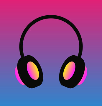 Modern Black Headphones