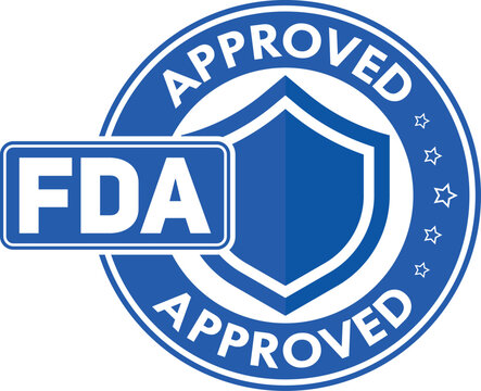 FDA Approved Shield Badge Icon &ndash; Official Protection Seal with Security Emblem for Certified Quality Assurance